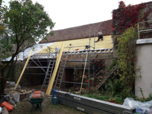 Rénovation toiture en cours